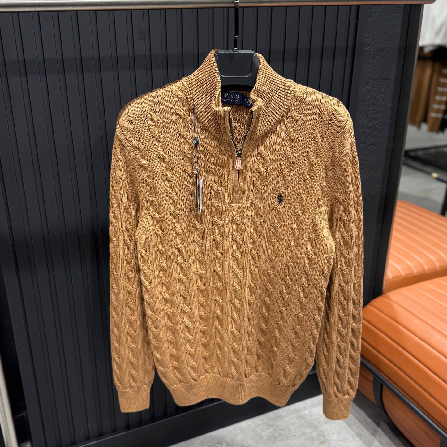 Polo Ralph Lauren İthal Yarım Fermuar Triko