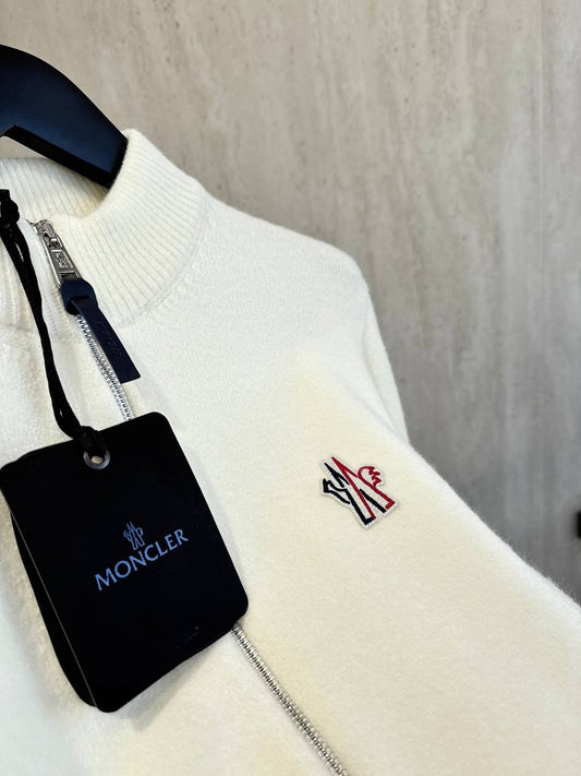 Moncler Kaşmir-Yün İthal Fermuarlı Hırka