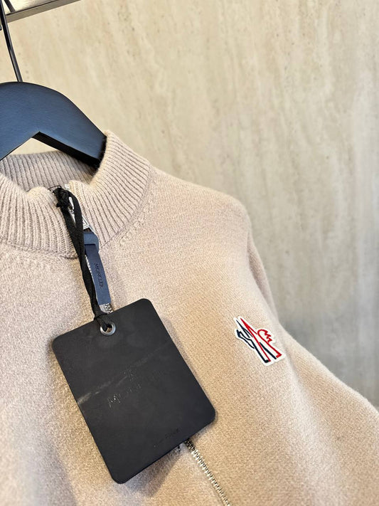 Moncler Kaşmir-Yün İthal Fermuarlı Hırka