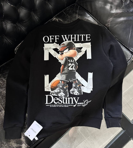 Off Whıte İthal Sweat