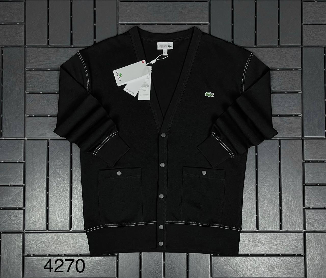 Lacoste İthal Düğmeli Hırka