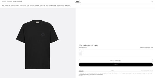 Christian Dior İthal Tişört