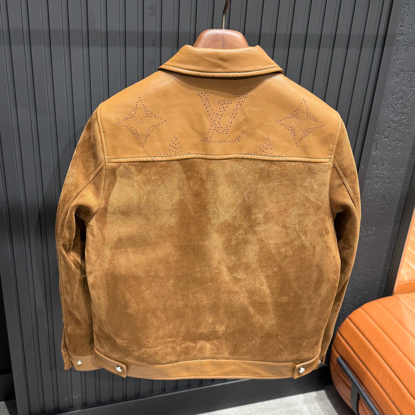 Louıs Vuıtton İthal Deri-Süet Ceket