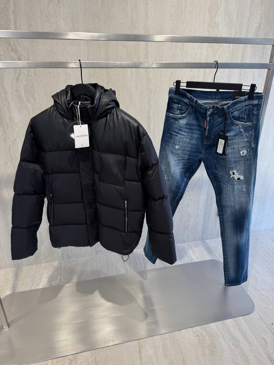 Valentino İthal Kaz Tüyü Mont