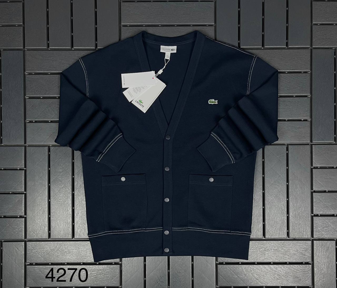 Lacoste İthal Düğmeli Hırka