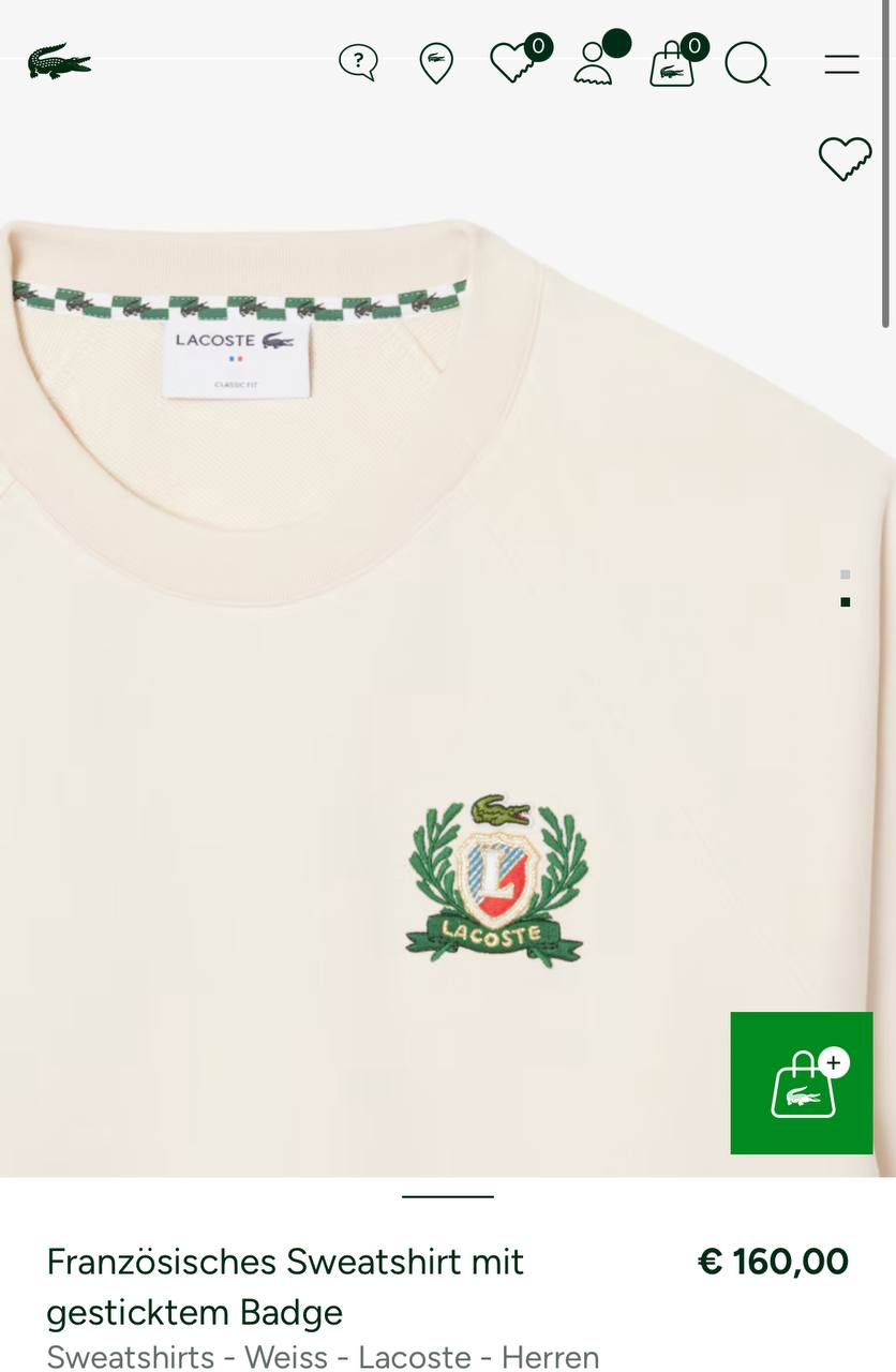 Lacoste İthal Sweatshirt