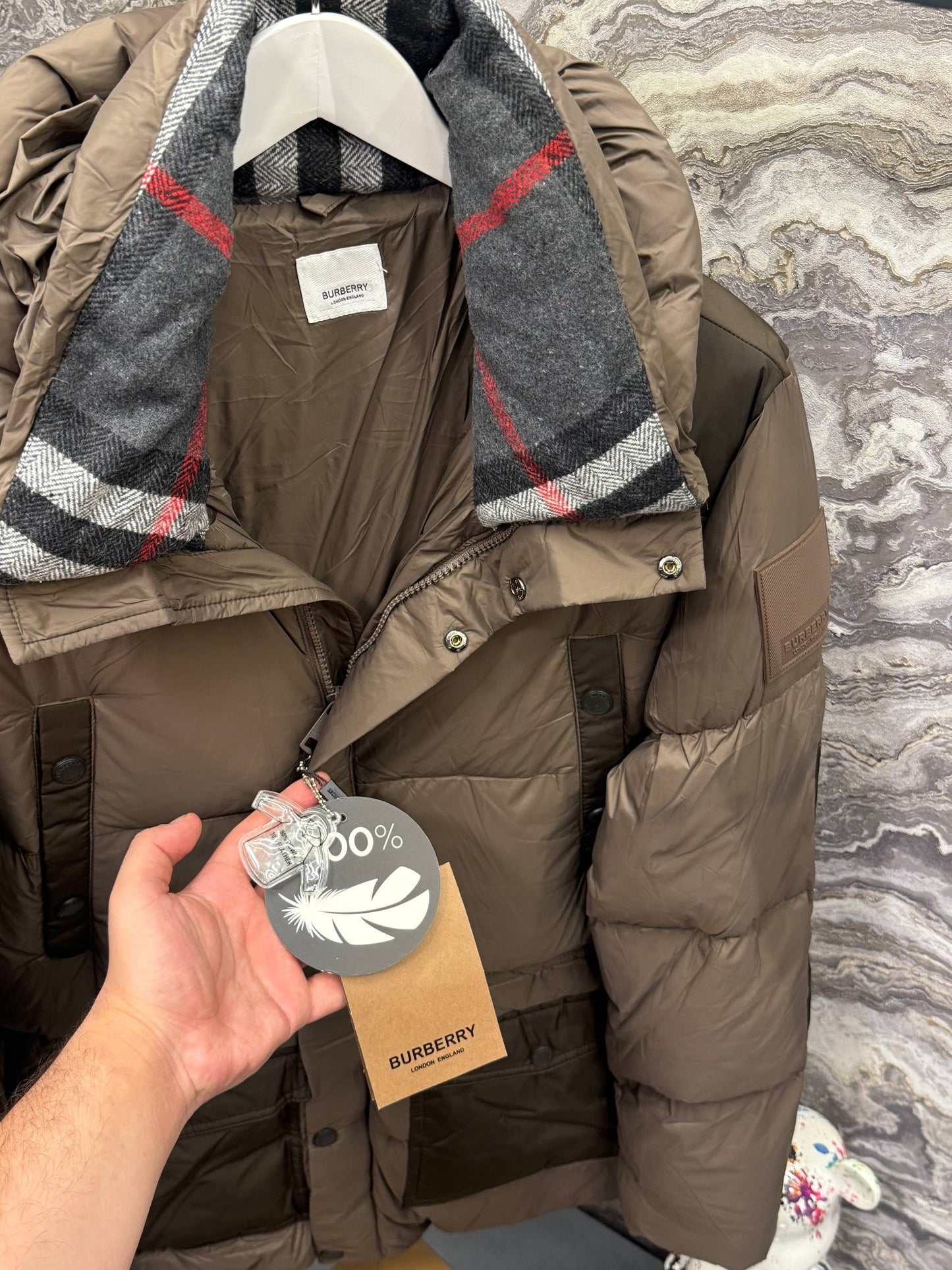 Burberry İthal Kaz Tüyü Mont