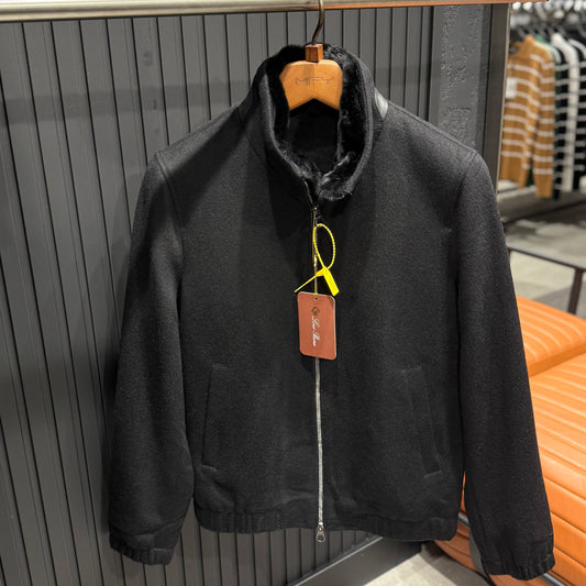 Loro Piana Yaka Kürkü Kaşmir İthal Ceket
