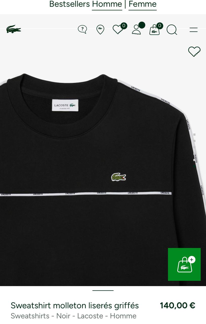 Lacoste İthal Sweatshirt