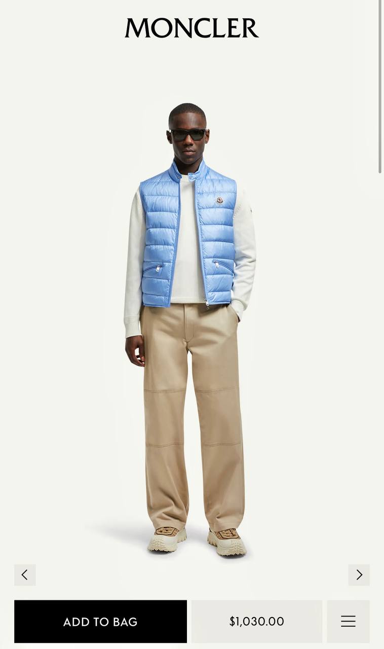 Moncler Kaz Tüyü İthal Yelek