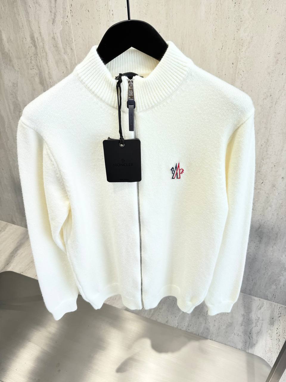 Moncler Kaşmir-Yün İthal Fermuarlı Hırka