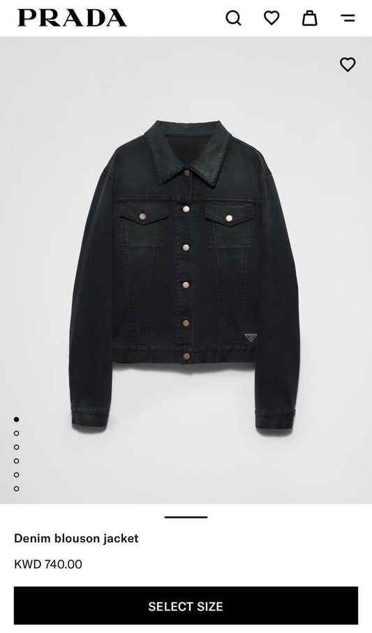 Prada İthal Jean Ceket