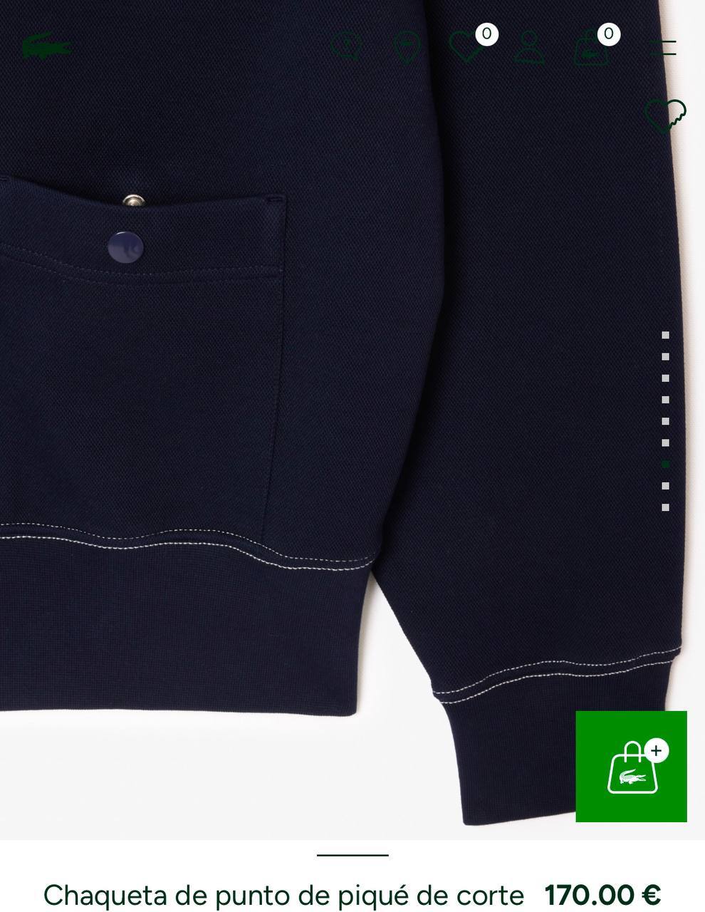 Lacoste İthal Düğmeli Hırka