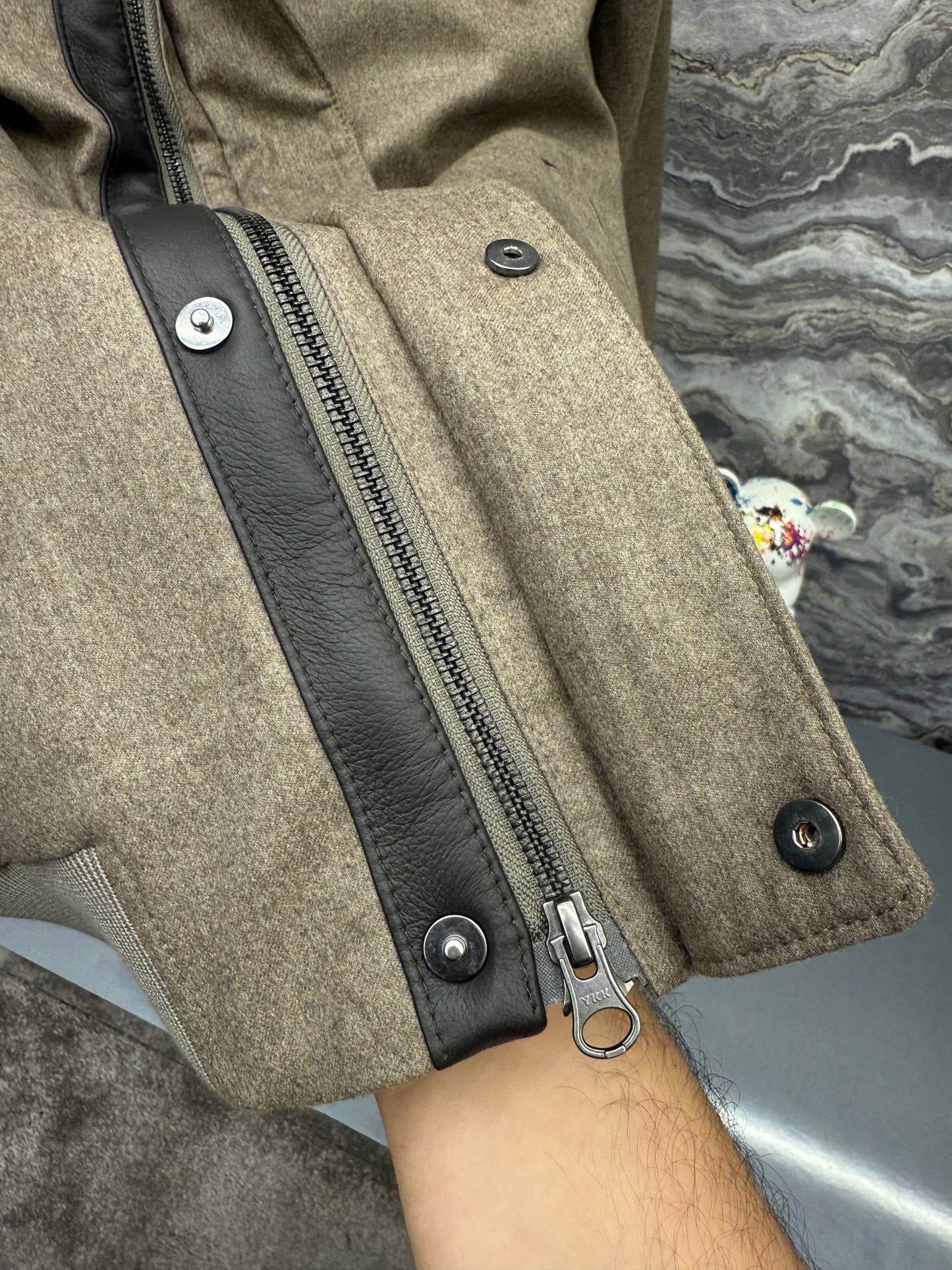 Canalı İthal Kürklü Mont