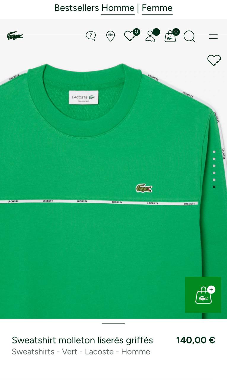 Lacoste İthal Sweatshirt