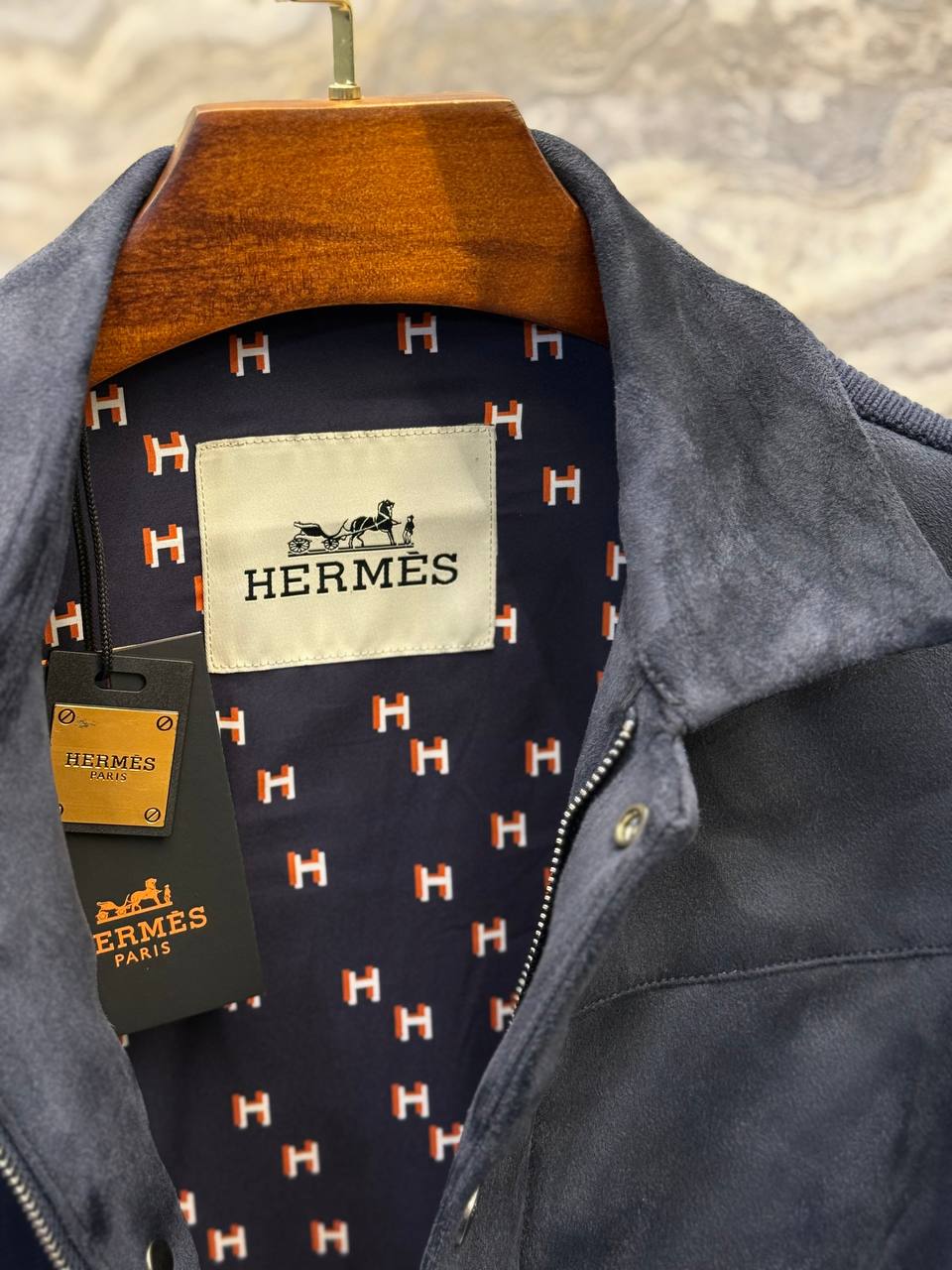 Hermes İthal Süet Ceket