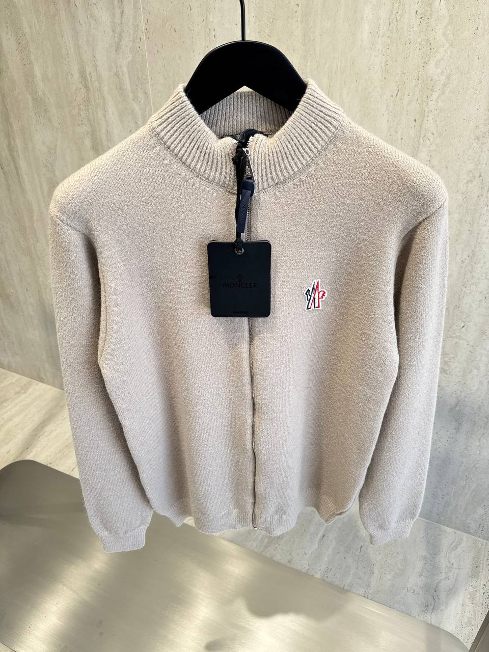 Moncler Kaşmir-Yün İthal Fermuarlı Hırka