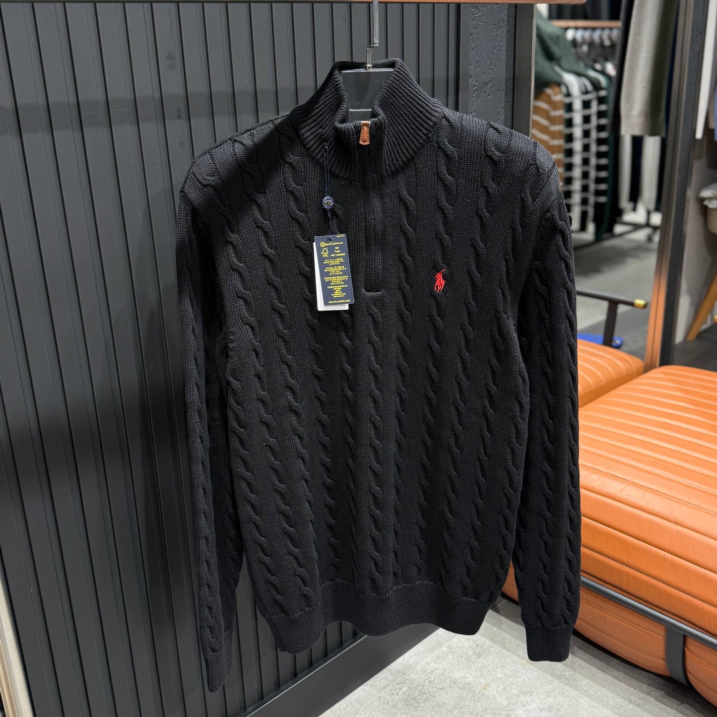 Polo Ralph Lauren İthal Yarım Fermuar Triko