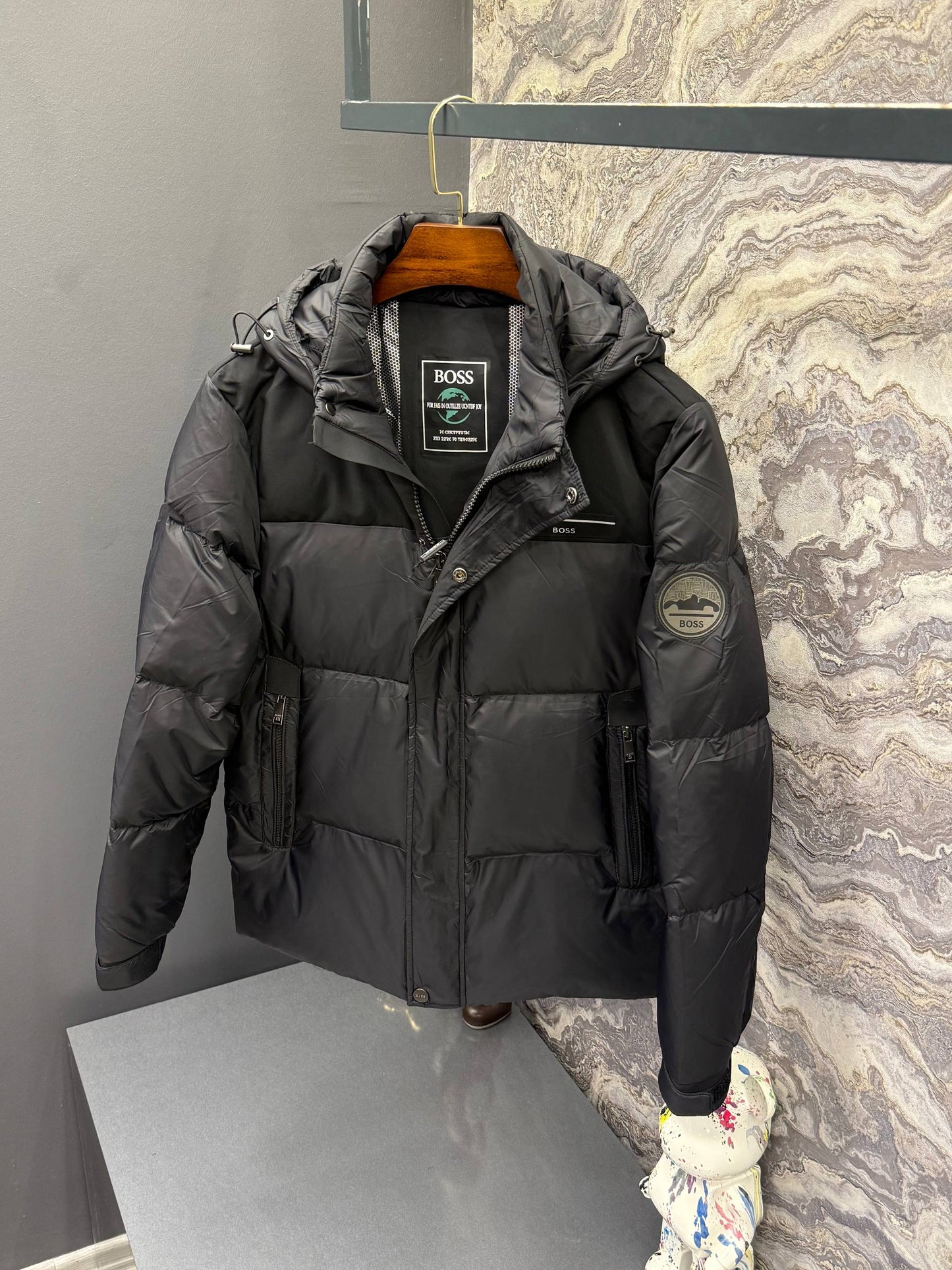 Hugo Boss İthal Kaz Tüyü Mont