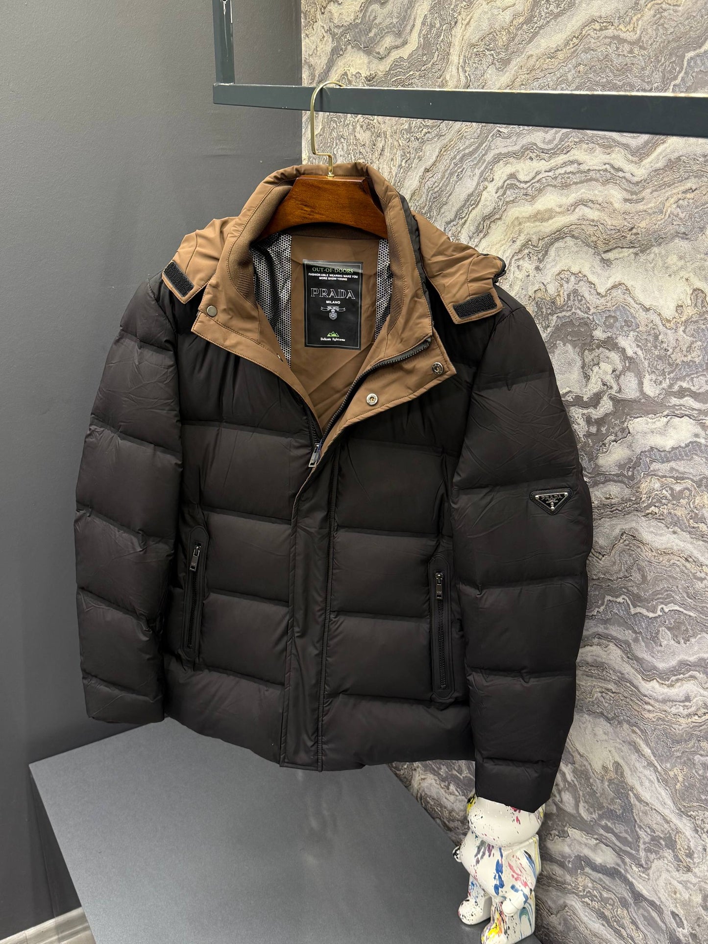 Prada İthal Kaz Tüyü Mont