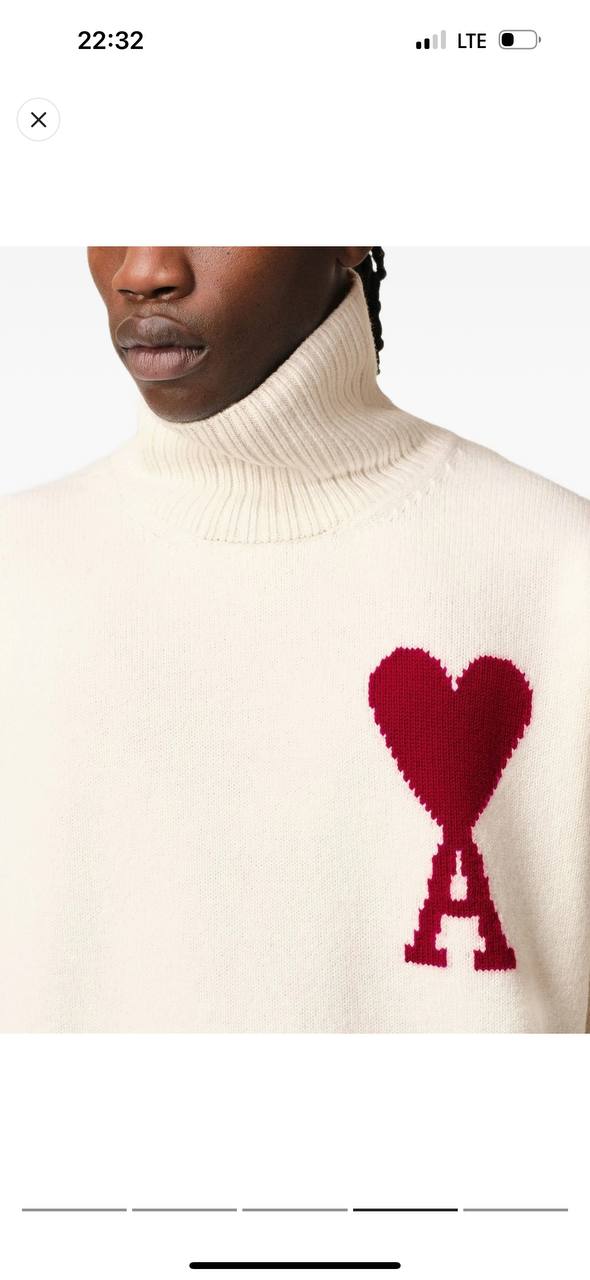 Ami Paris Yün-Kaşmir İthal Boğazlı Kazak