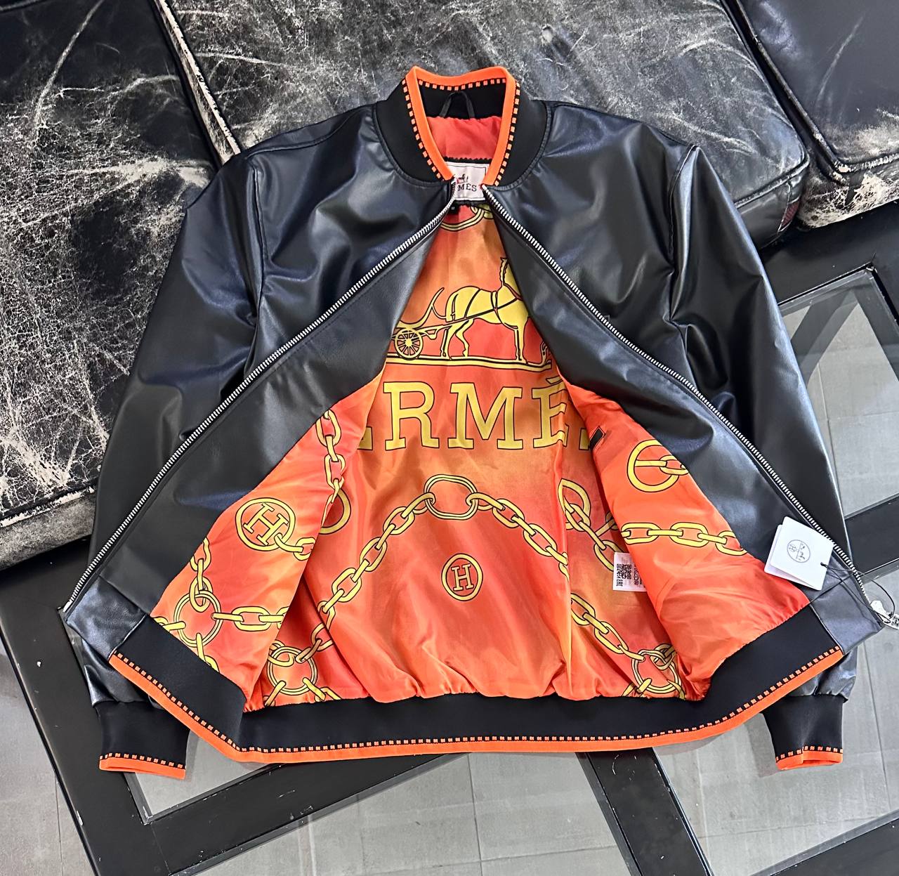 Hermes İthal Deri Ceket