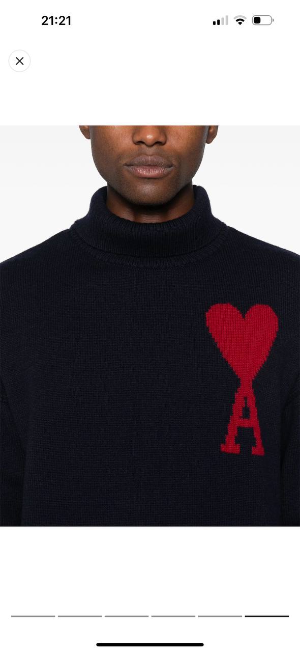 Ami Paris Yün-Kaşmir İthal Boğazlı Kazak