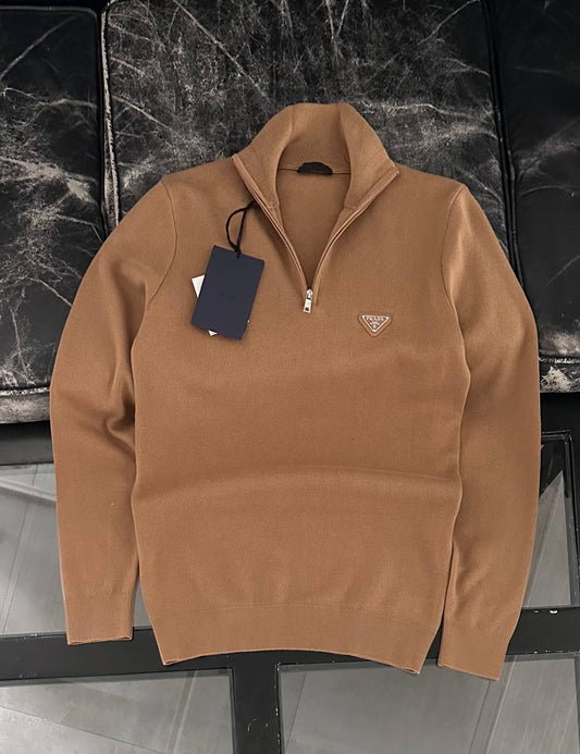 Prada İthal Yarım Fermuar Triko