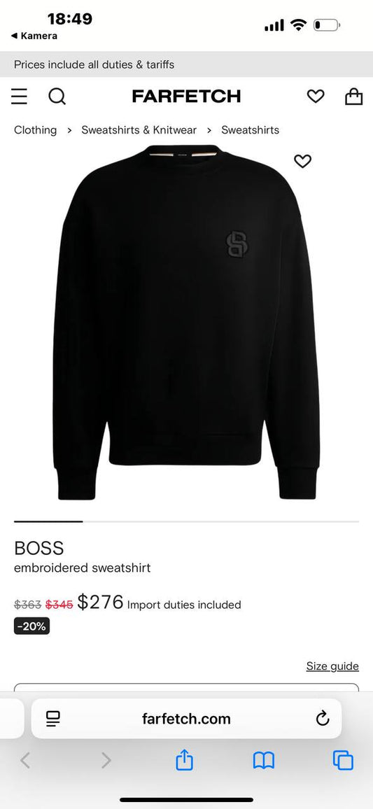 Hugo Boss İthal Sweat