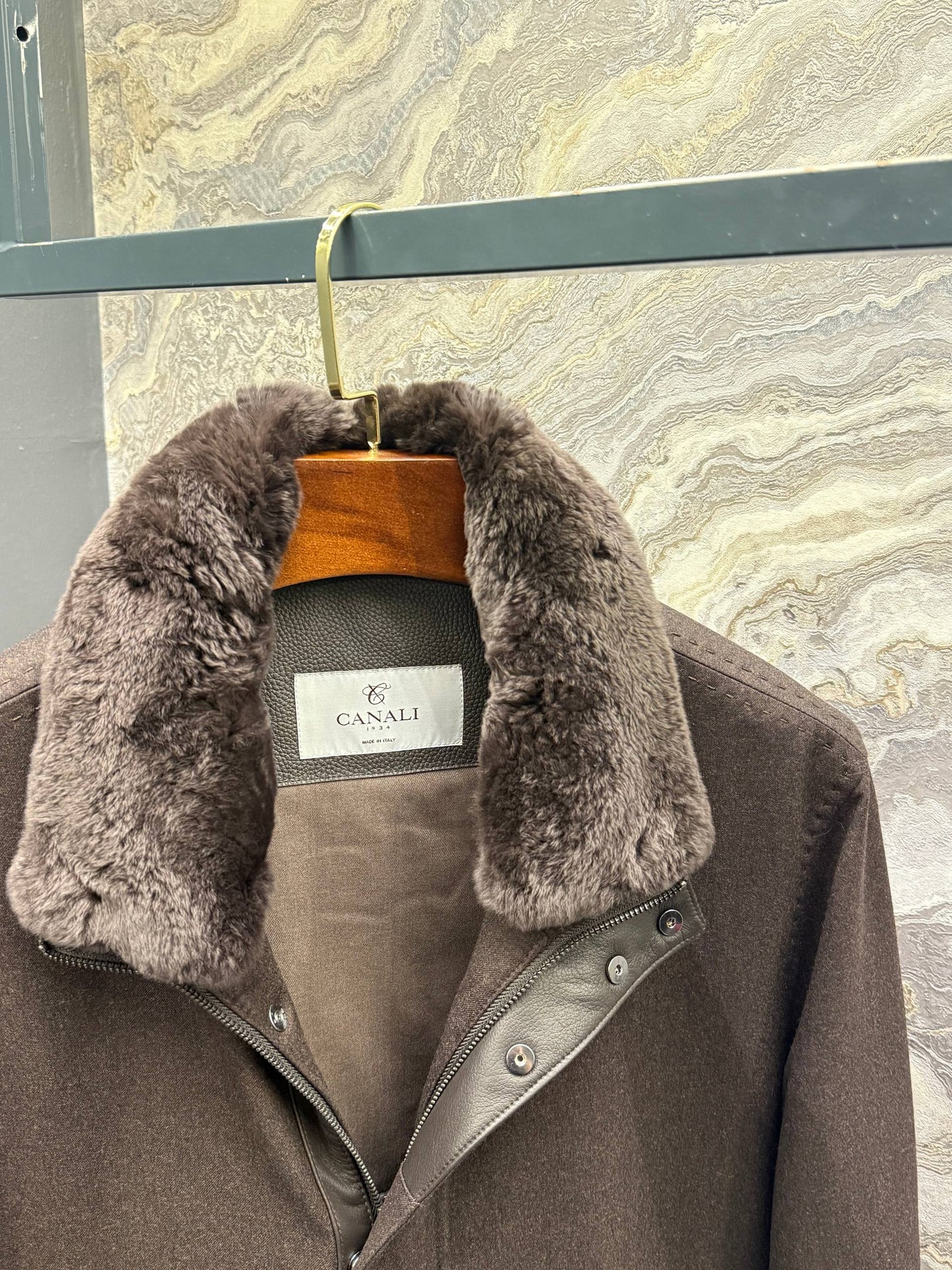 Canalı İthal Kürklü Mont