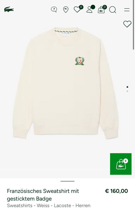 Lacoste İthal Sweatshirt