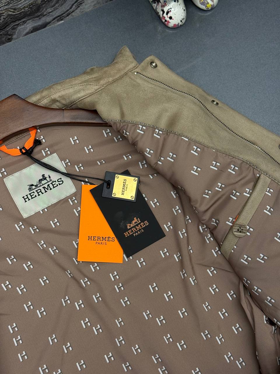 Hermes İthal Süet Ceket