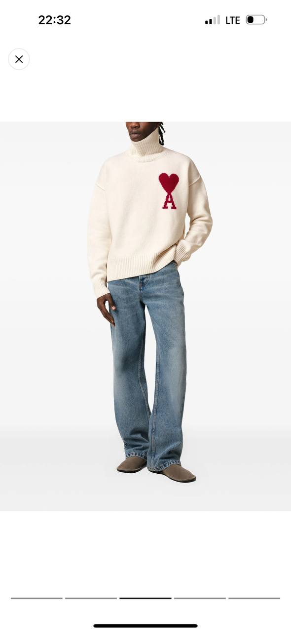 Ami Paris Yün-Kaşmir İthal Boğazlı Kazak