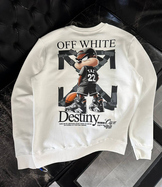 Off Whıte İthal Sweat