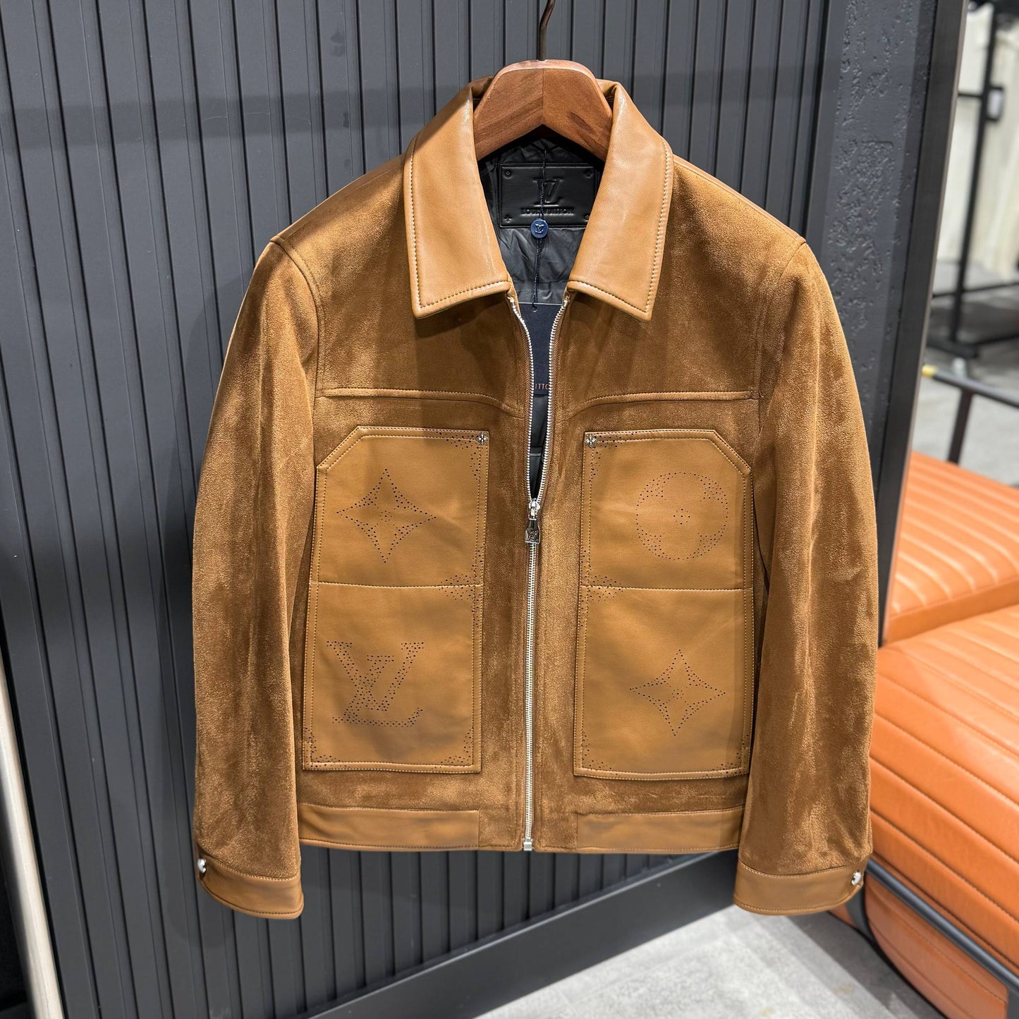 Louıs Vuıtton İthal Deri-Süet Ceket