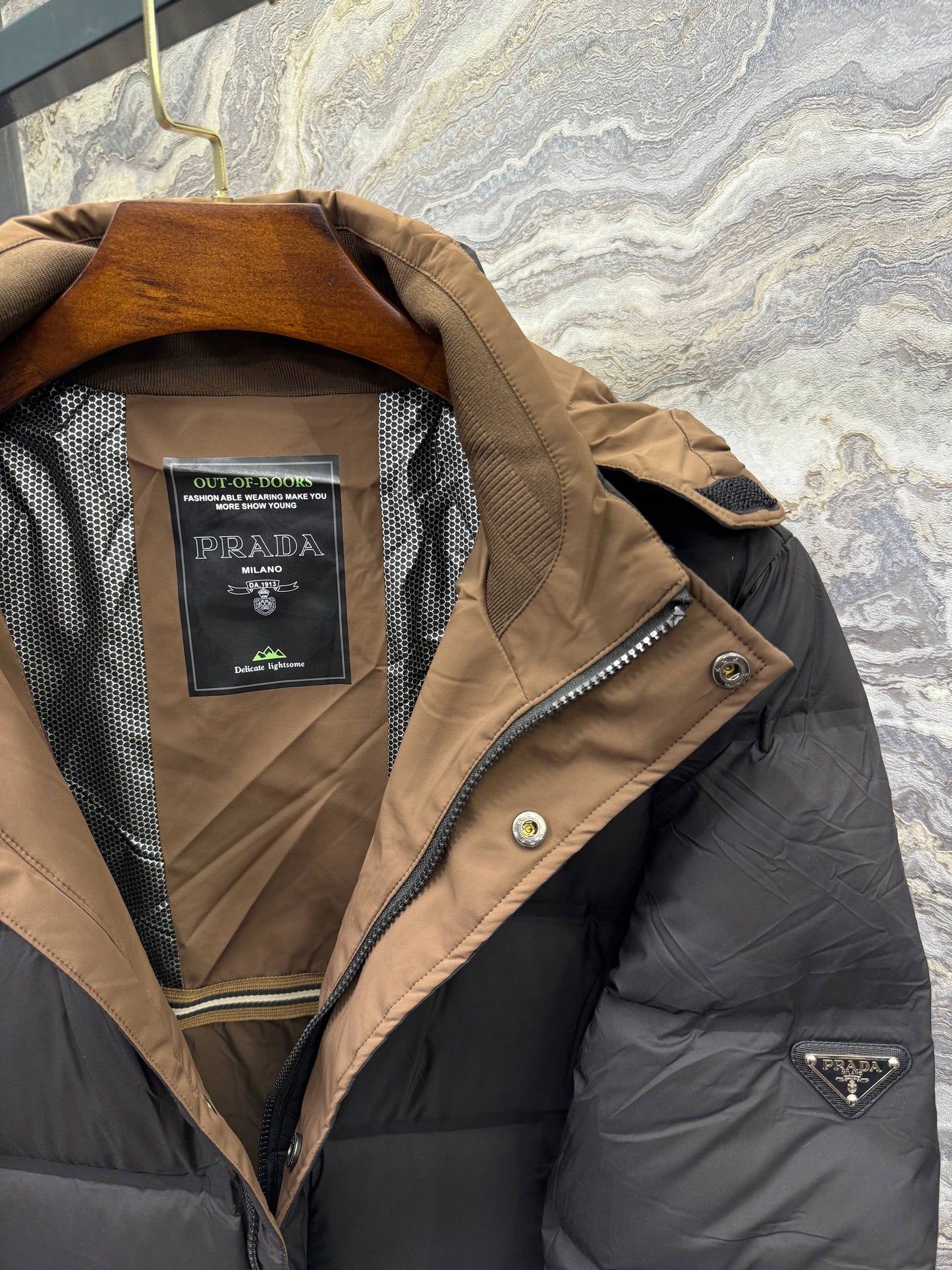 Prada İthal Kaz Tüyü Mont