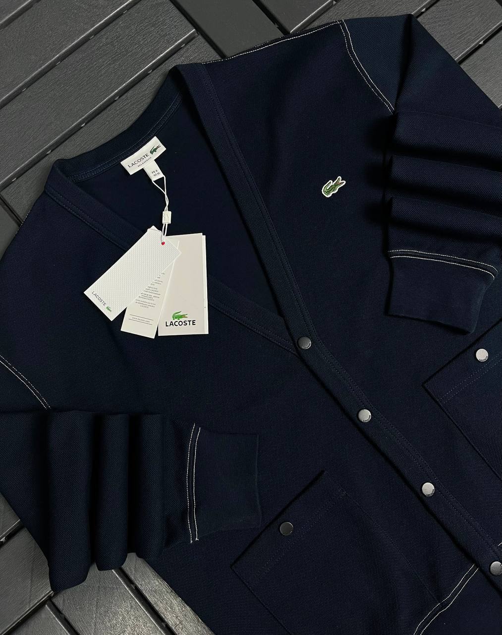 Lacoste İthal Düğmeli Hırka