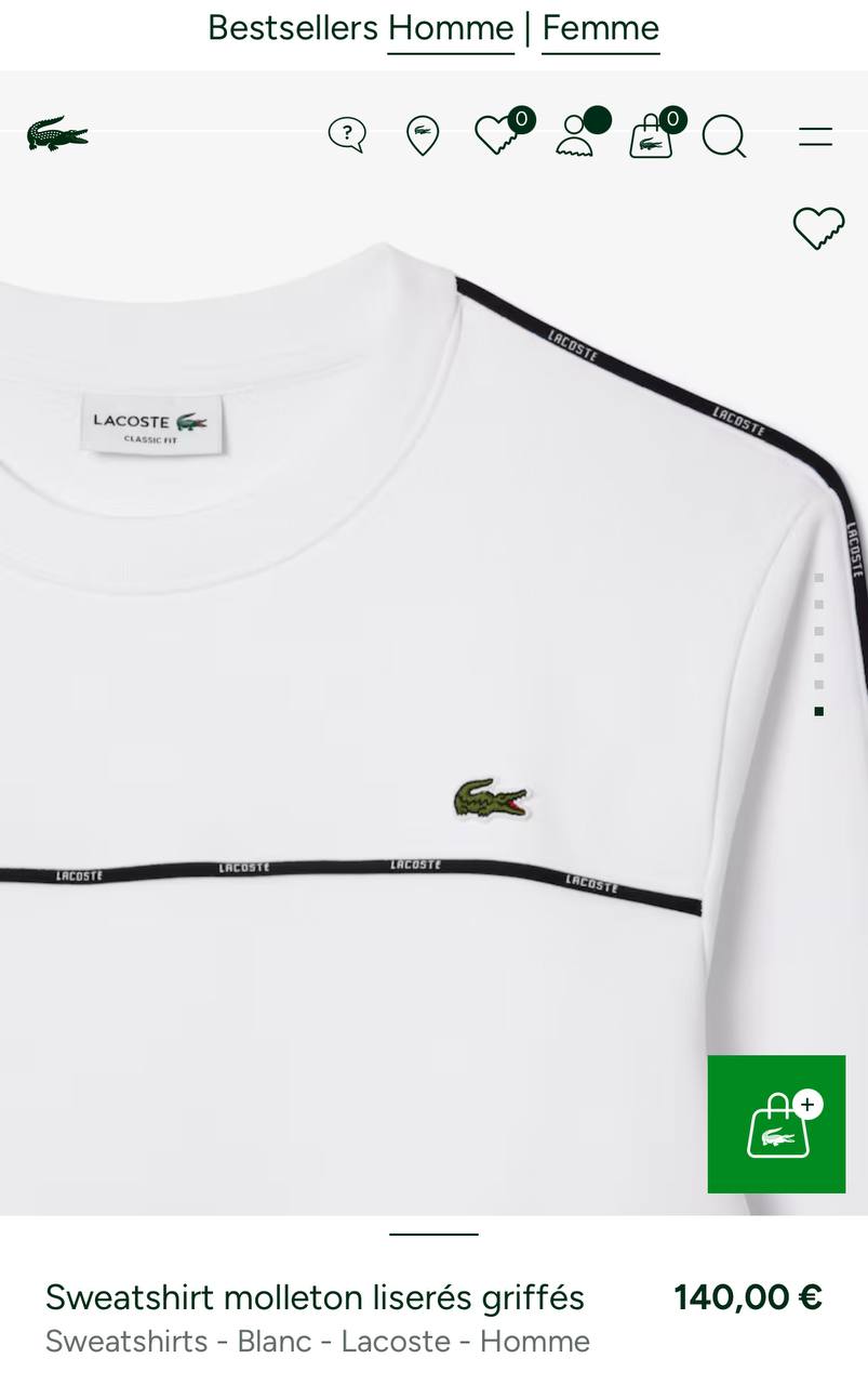 Lacoste İthal Sweatshirt