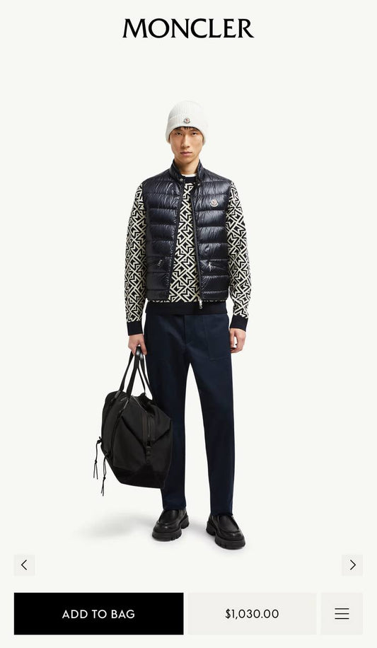 Moncler Kaz Tüyü İthal Yelek